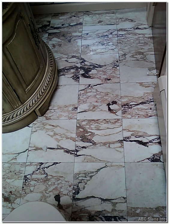 Bathroom floor in need of cleaning
