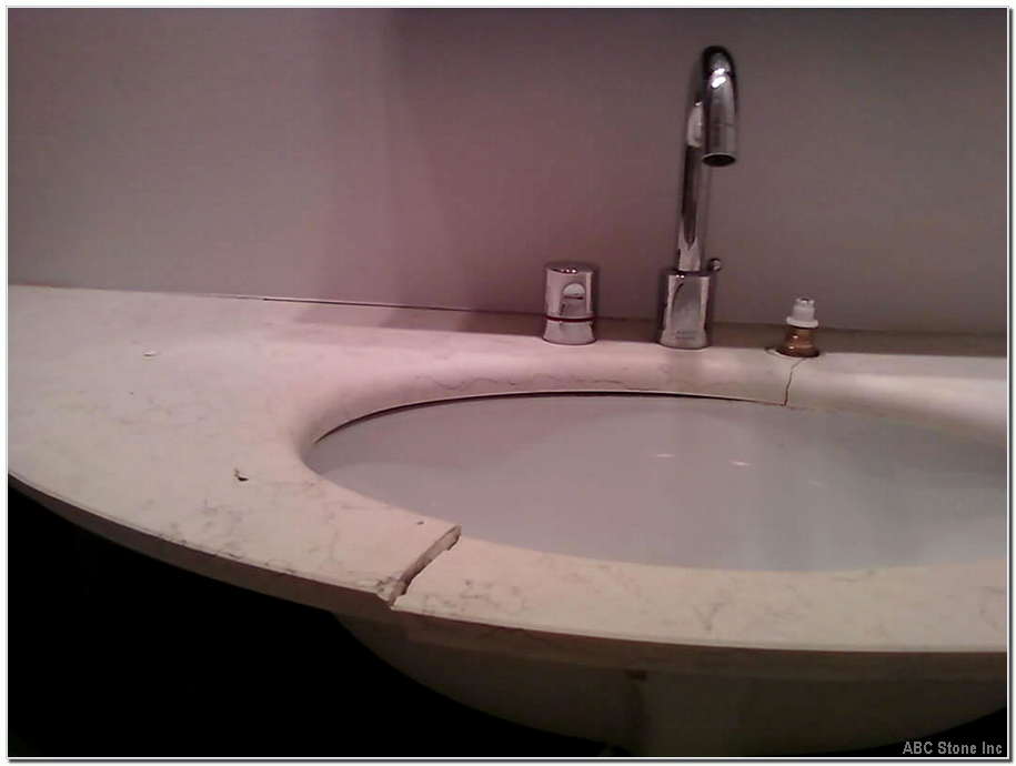 Cracked Marble Sink Vanity
