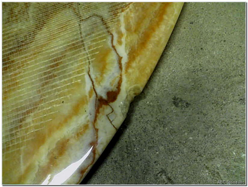 repairing chipped edge tabletop