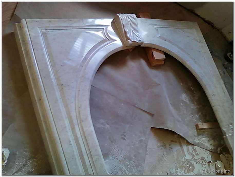 Fireplace surround restoration complete