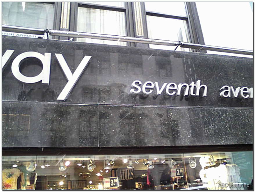Image showing restoration of granite storefront