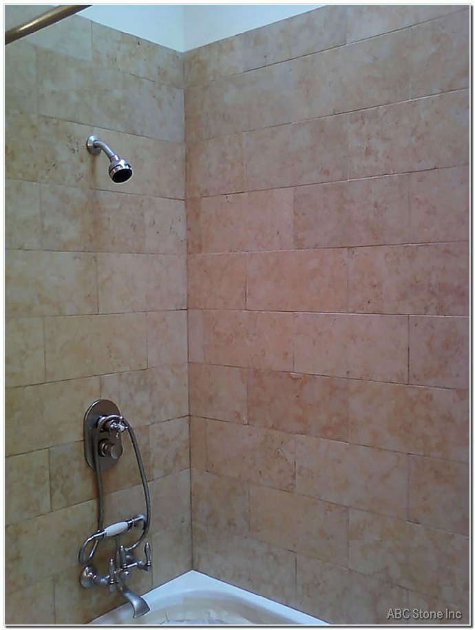 Finished Jerusalem marble color enhancement