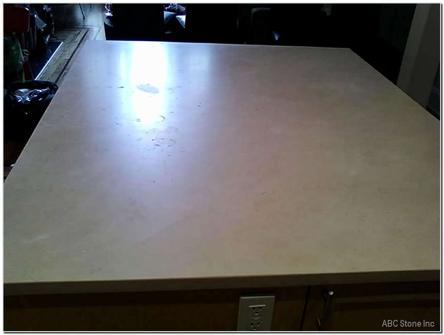 Kitchen island with spots