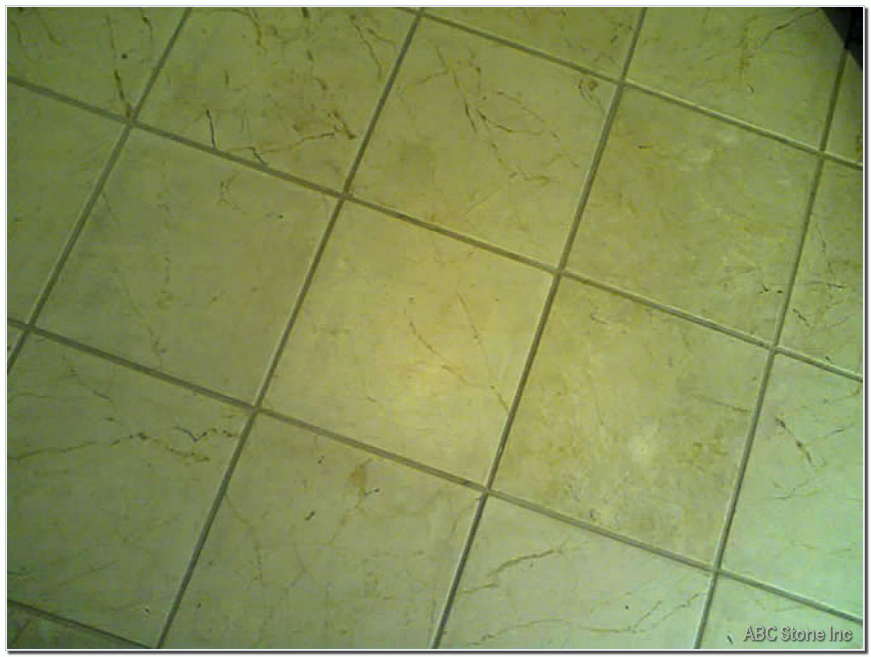 Clean Marble Floor with Stains