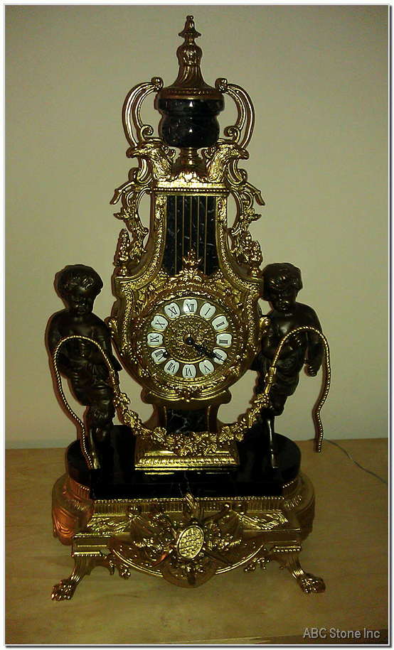 Marble base for clock replacement