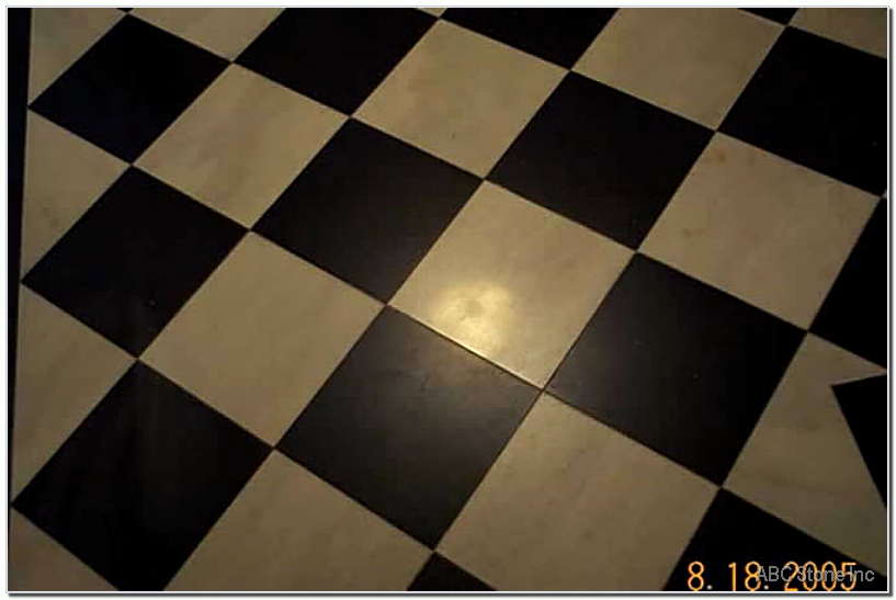 Marble flooring in a modern living room