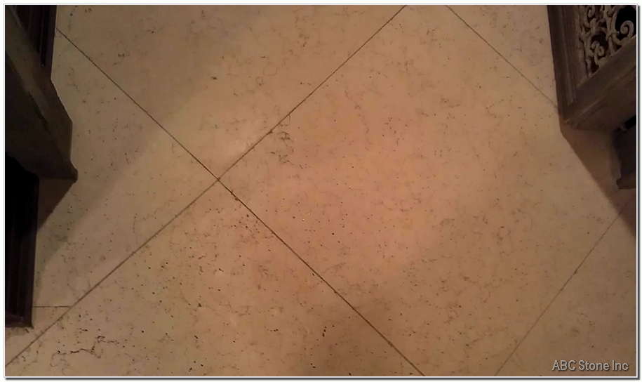 Fixed crack in marble tile