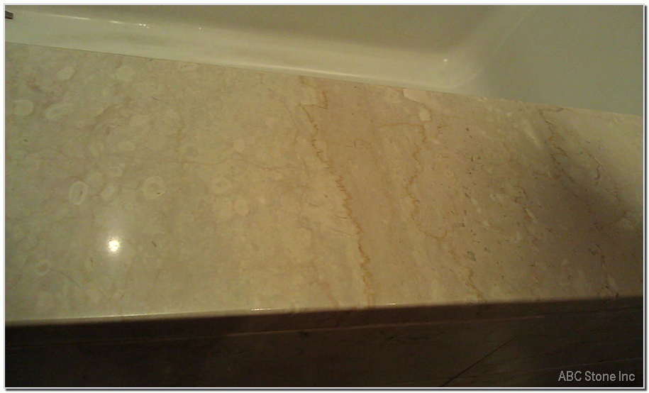 Cracked marble tub repaired