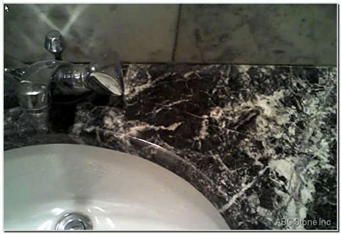 Marble Vanity Stain Removal