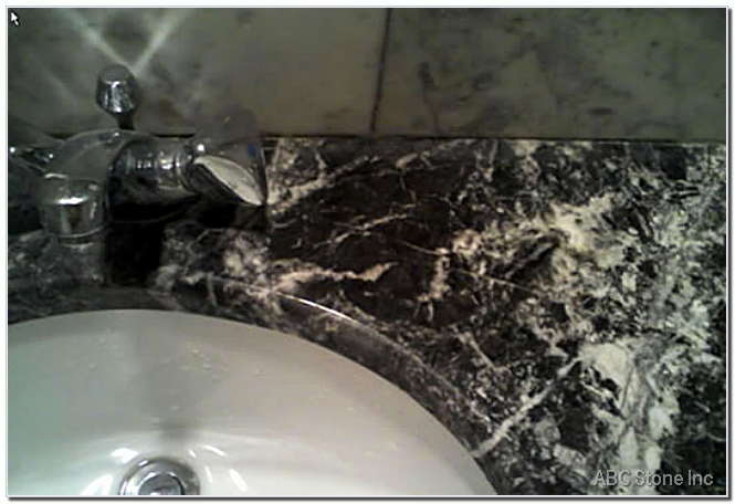 Stain Removal on Marble Vanity