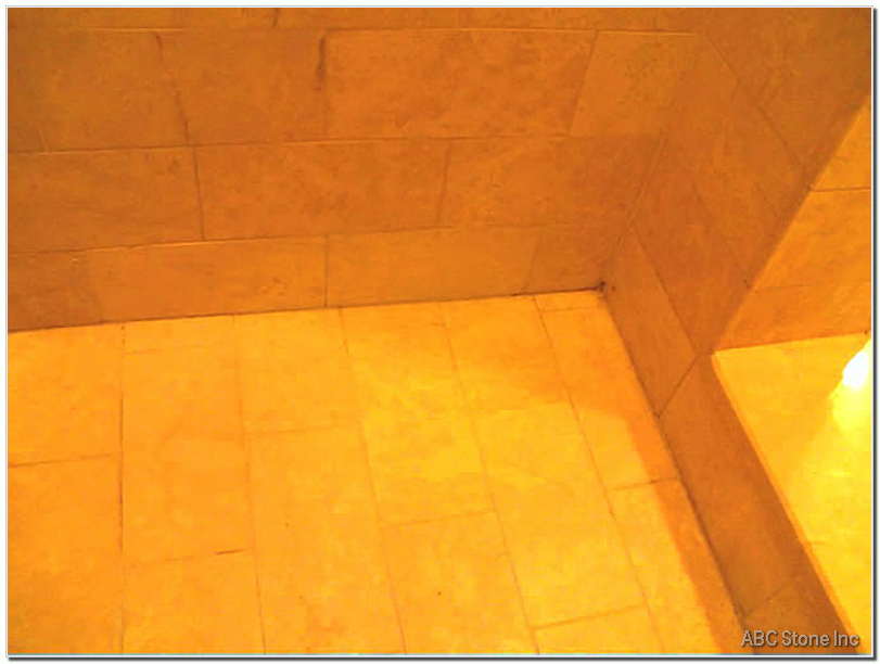 Shower walls after mold removal
