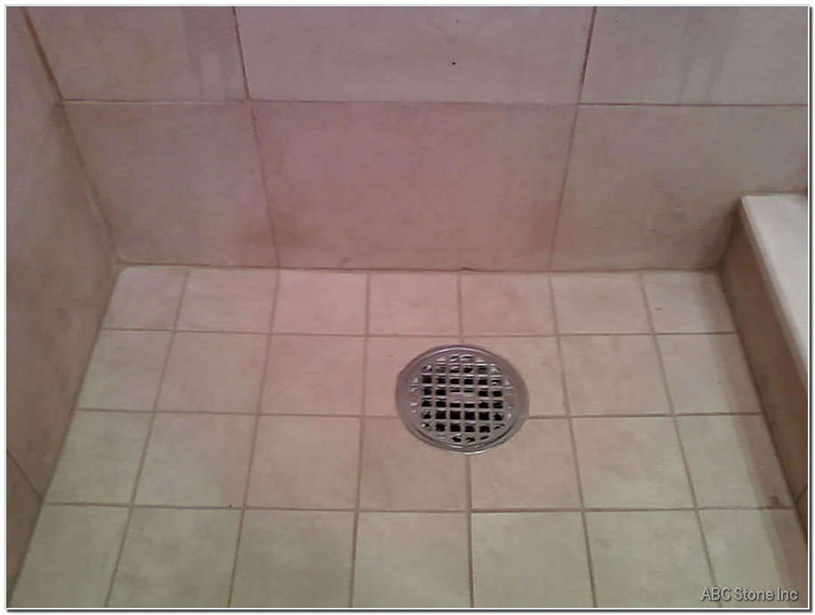 Molded tiles fixed on the floor