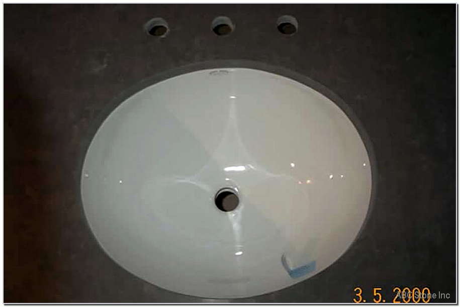 Installation of oval sink