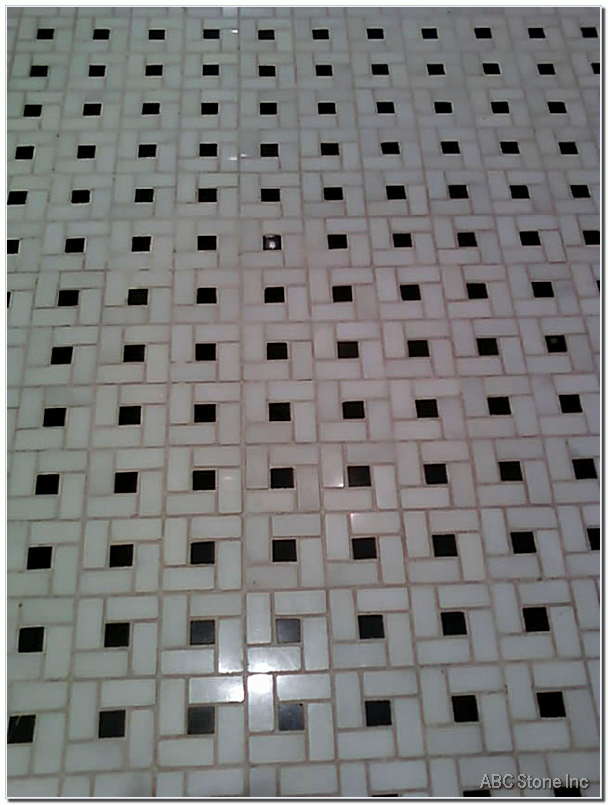 cleaning mosaic marble floor