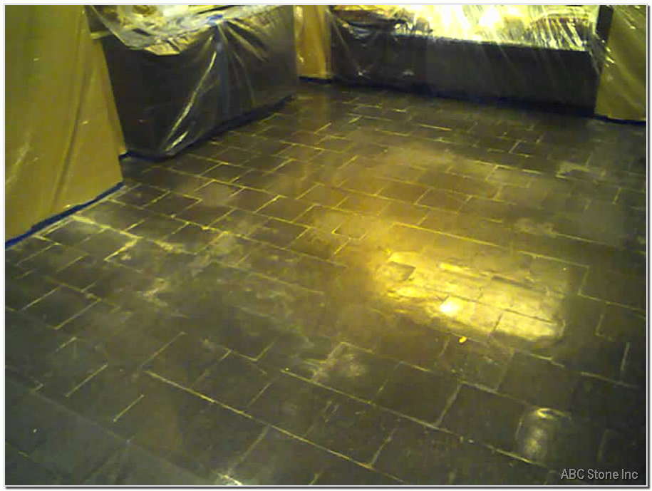 Slate Floor Restoration Image 