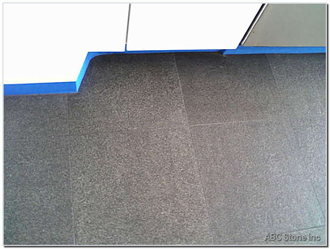 Stains on granite floor successfully removed