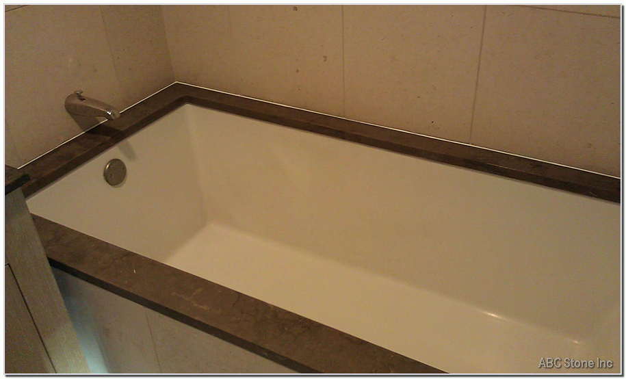 Polished Marble Tub Top