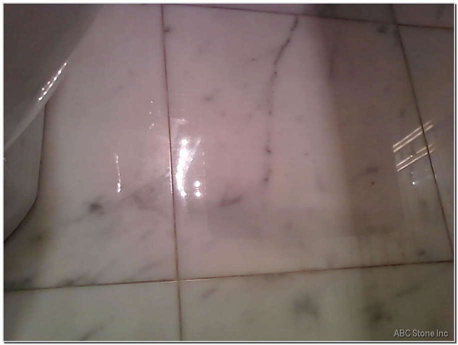 bathroom tile without etchings