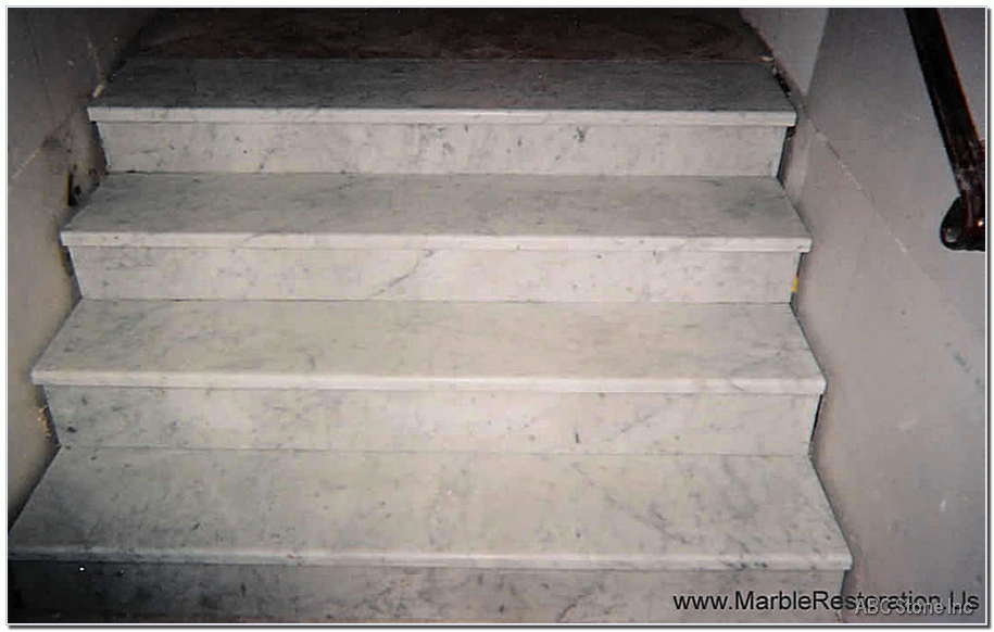 Alt: Marble Steps Replacement   Photo of new marble steps