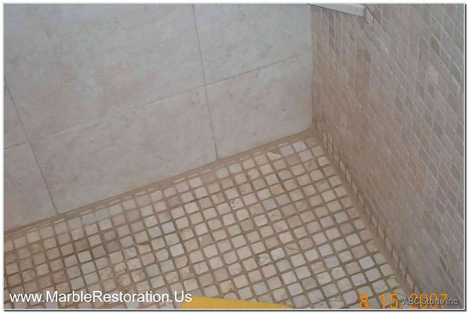 Mosaic Floor Mold Removal
