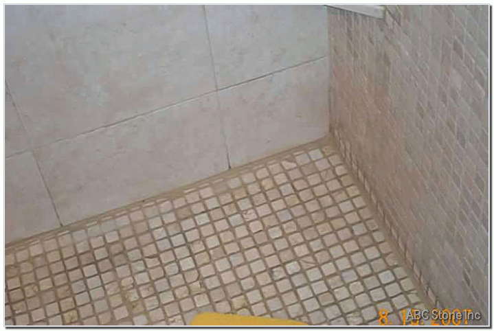 Grouting Tiles on the Floor