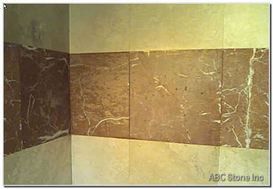 Plain and Empty Wall with Dull Tiles