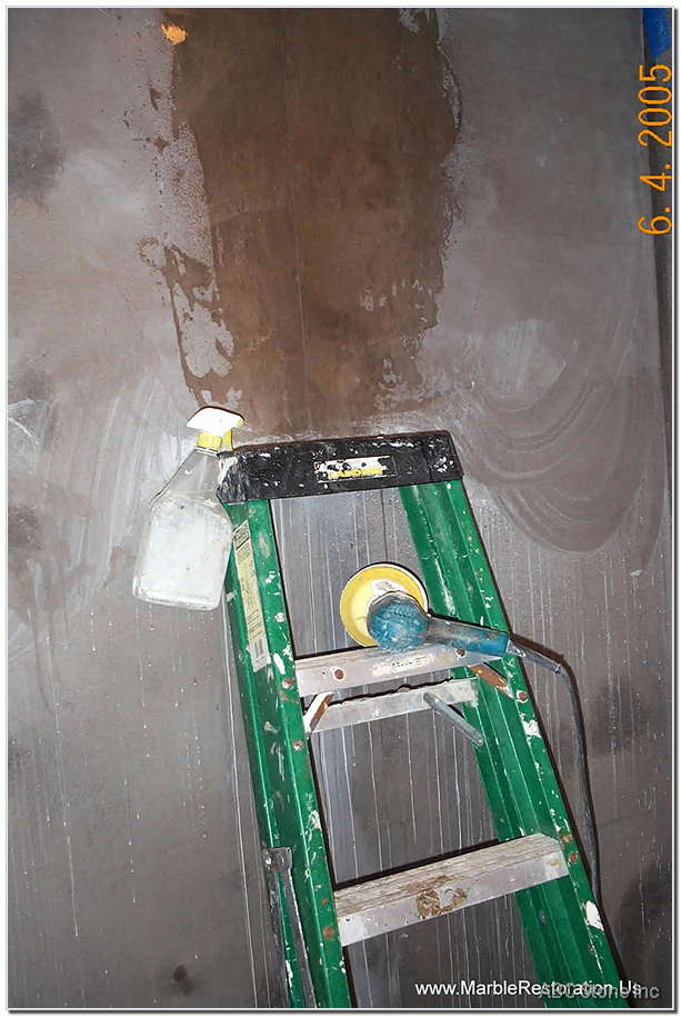 Repairing and Honing Tiled Walls