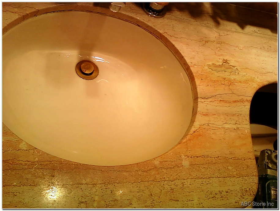 Etched Surface of Vanity Tops